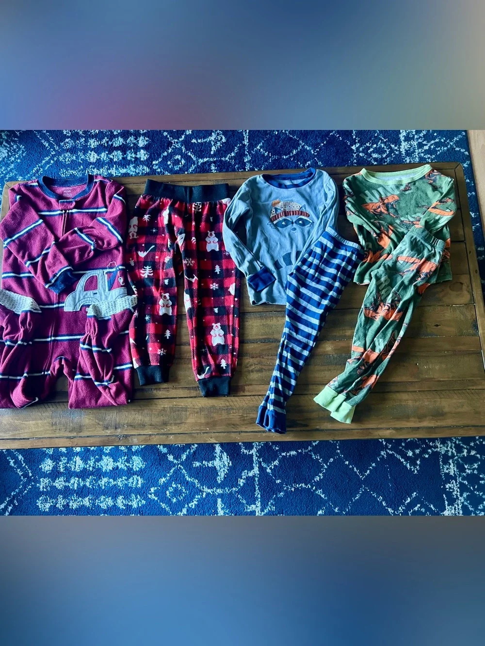 Lot of 9, Boys Pajamas Set & Shirts, Size 4T